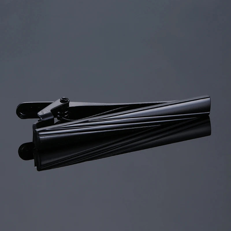 Classic Matte Tie Bar Men Jewelry Simple Brushed Smooth High Quality Tie Clip Clasp 12 style Stainless steel Tie Pin Gifts