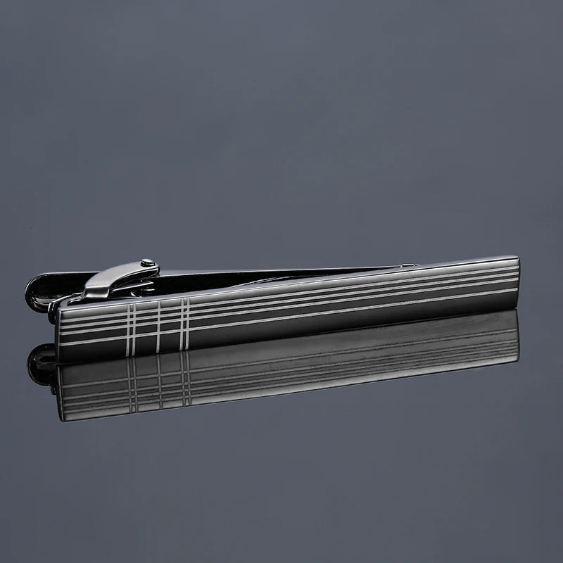 Classic Matte Tie Bar Men Jewelry Simple Brushed Smooth High Quality Tie Clip Clasp 12 style Stainless steel Tie Pin Gifts