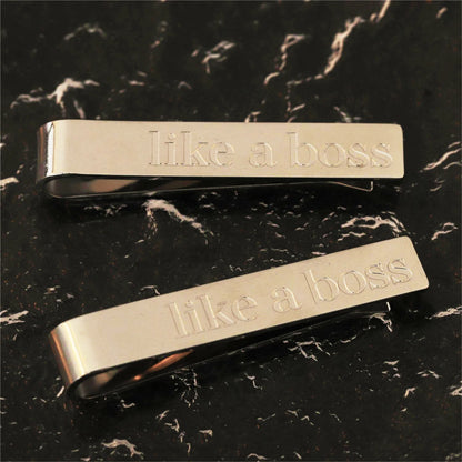 Customize Tie Clip Personalized Name Gift for Him Dad Husband Tie Bar Father's Day Gift Academy Graduation Gift For Roommate