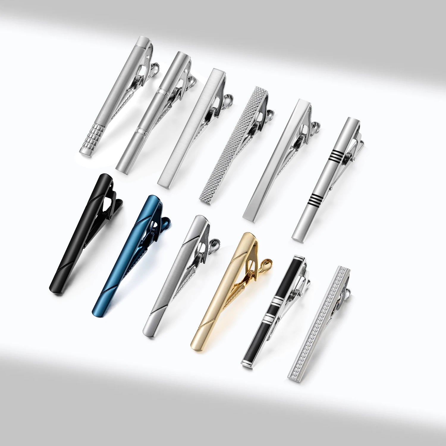 1PC Minimalist Tie Clip For Men Tie Clip To Man Shirt Business Pisa Ties Men's Cuff Tie Pins Man Fashion Jewelry Cufflink Lawyer