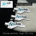 2025 Wholesale Custom Pattern /Logo Tie Clip Special High-Quality Custom Tie Clip Stainless Steel Tie Clip Company group buildin