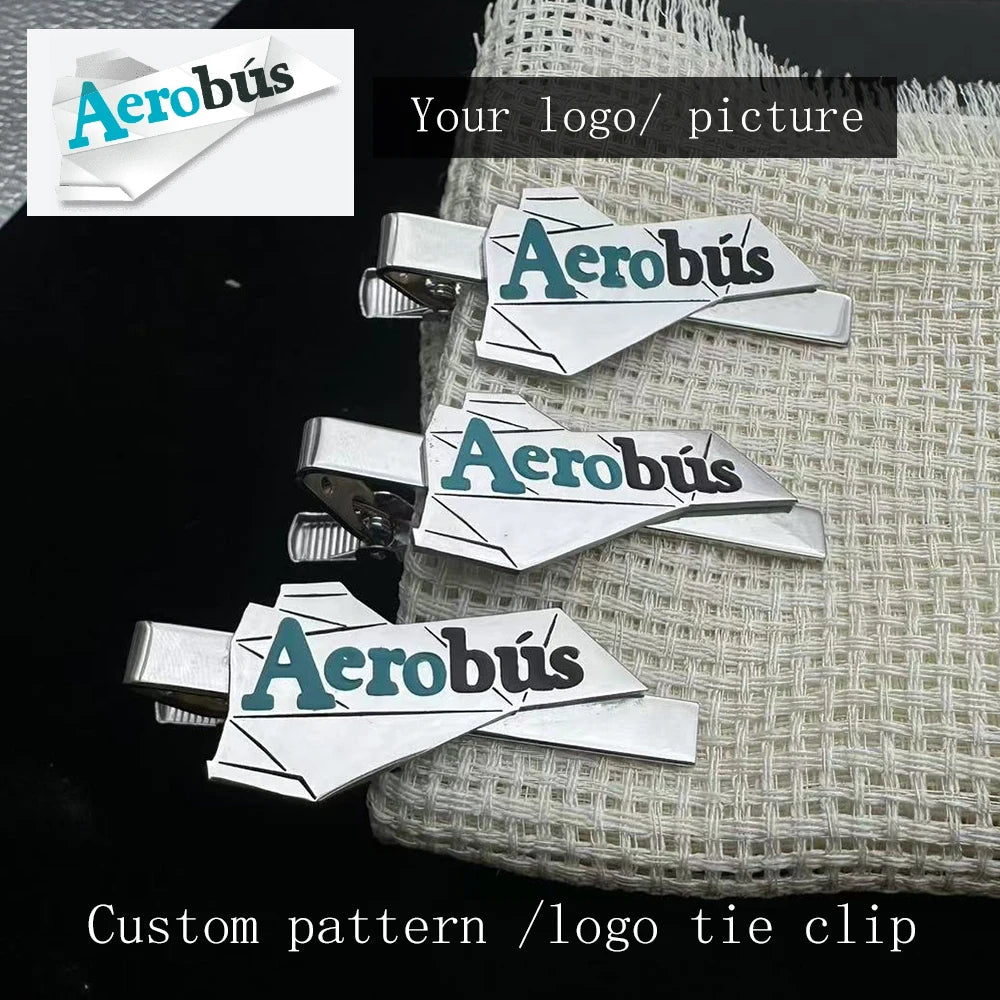 2025 Wholesale Custom Pattern /Logo Tie Clip Special High-Quality Custom Tie Clip Stainless Steel Tie Clip Company group buildin