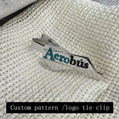 2025 Wholesale Custom Pattern /Logo Tie Clip Special High-Quality Custom Tie Clip Stainless Steel Tie Clip Company group buildin